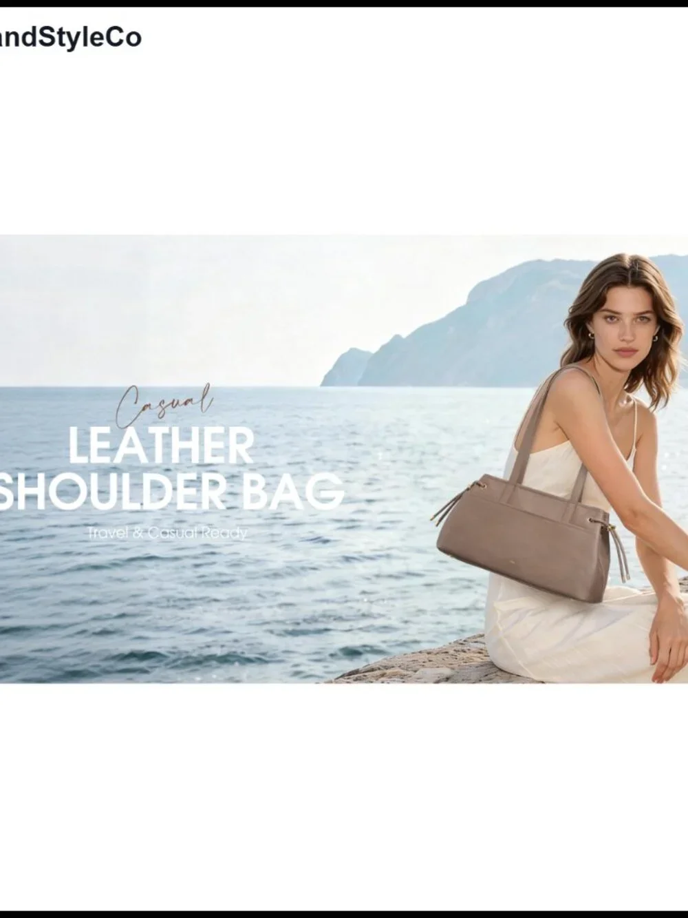Premium Leather Hobo Bag for Women Drawstring Shoulder Handbag